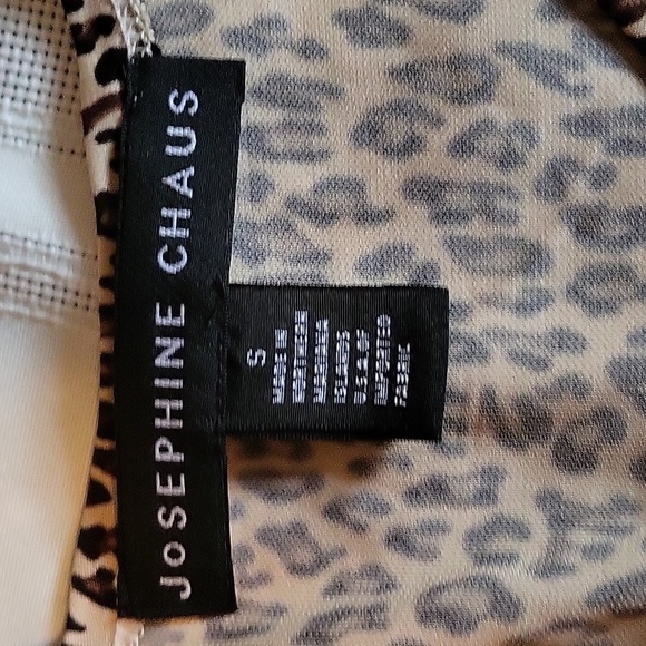 Josephine Chaus 3‎ Piece Animal Print Skirt Tank Sweater Brown Womens Sz S/M - Picture 9 of 12